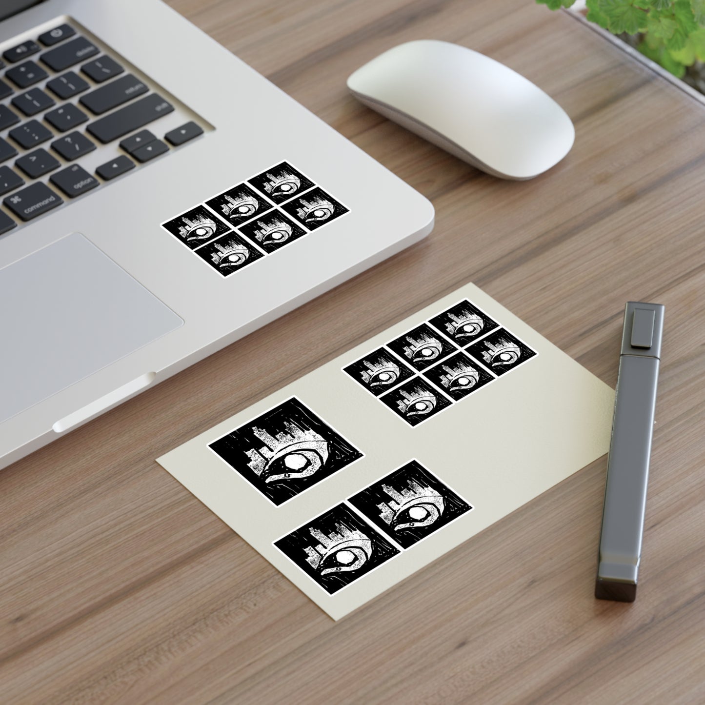 Esocrypt Block Print Logo Sticker Sheets