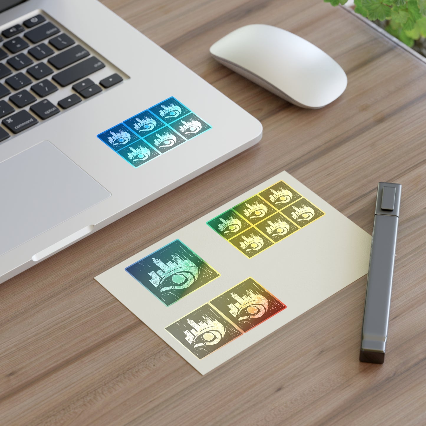 Esocrypt Block Print Logo Sticker Sheets