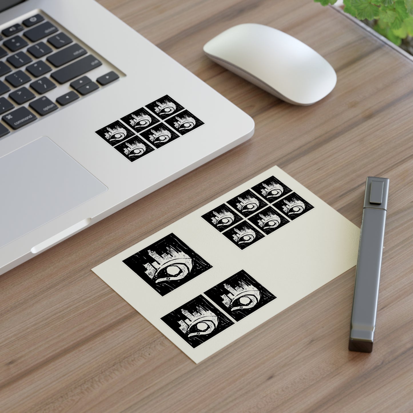 Esocrypt Block Print Logo Sticker Sheets