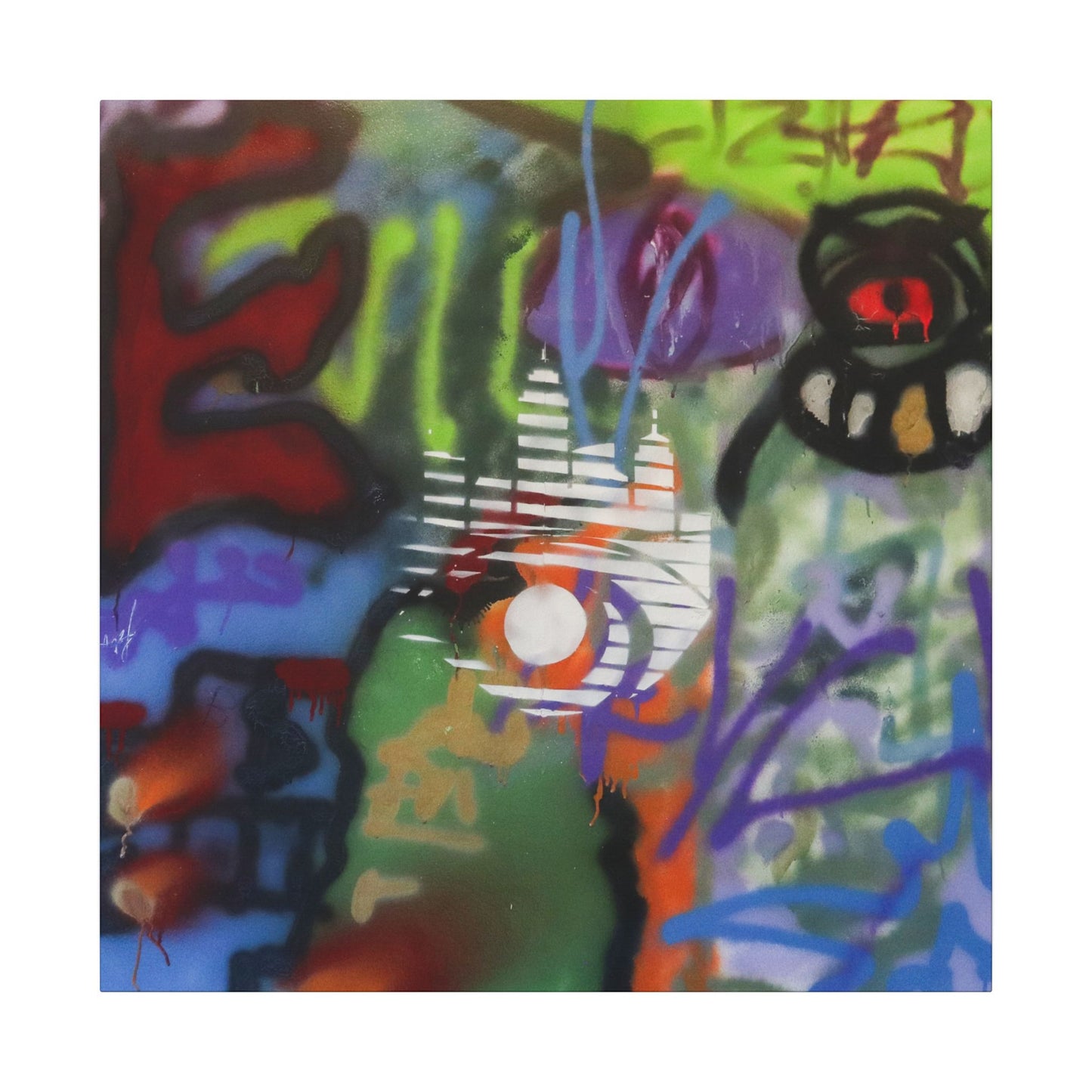 Canadian Graffiti on Matte Canvas