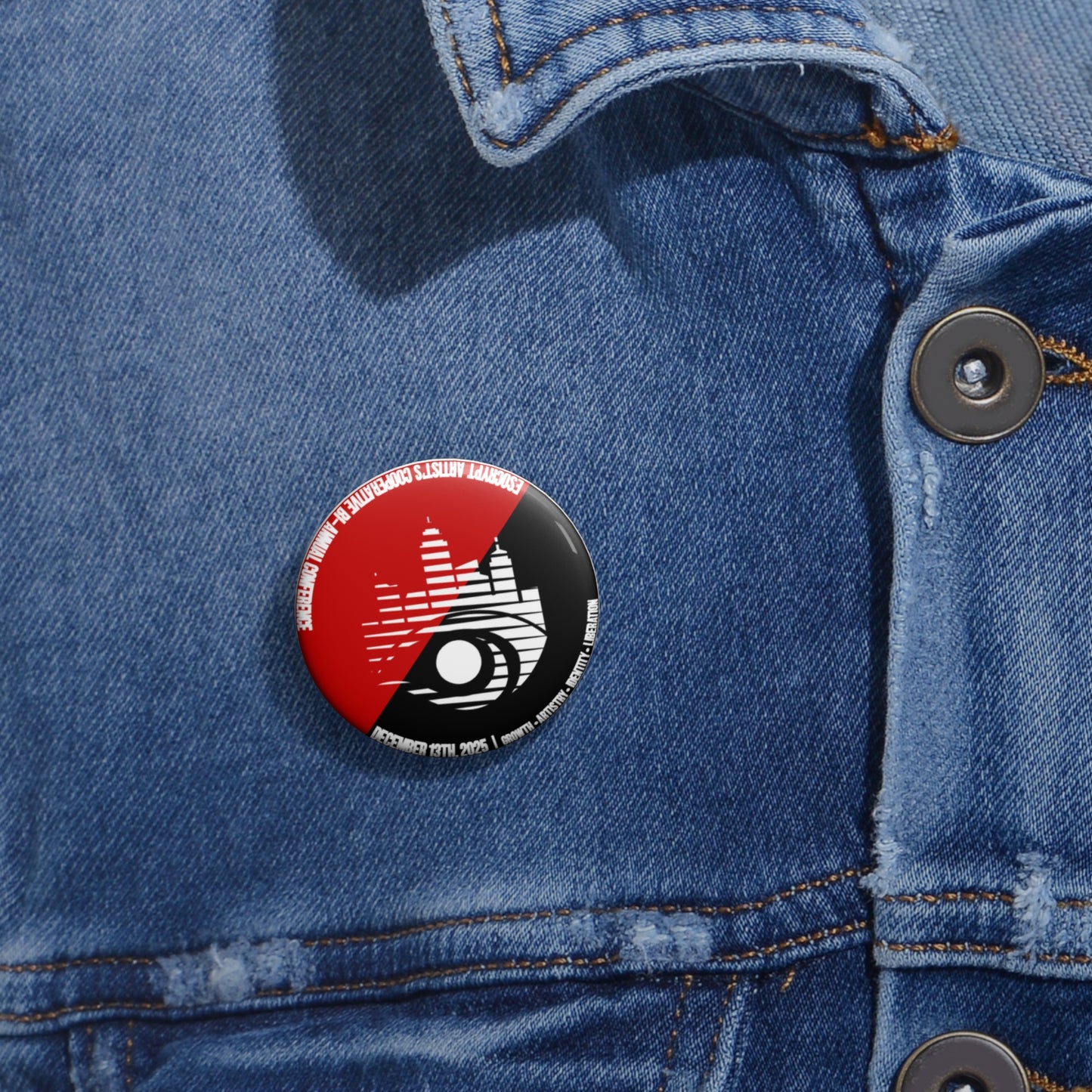 6th Bi-Annual Conference Pin Button