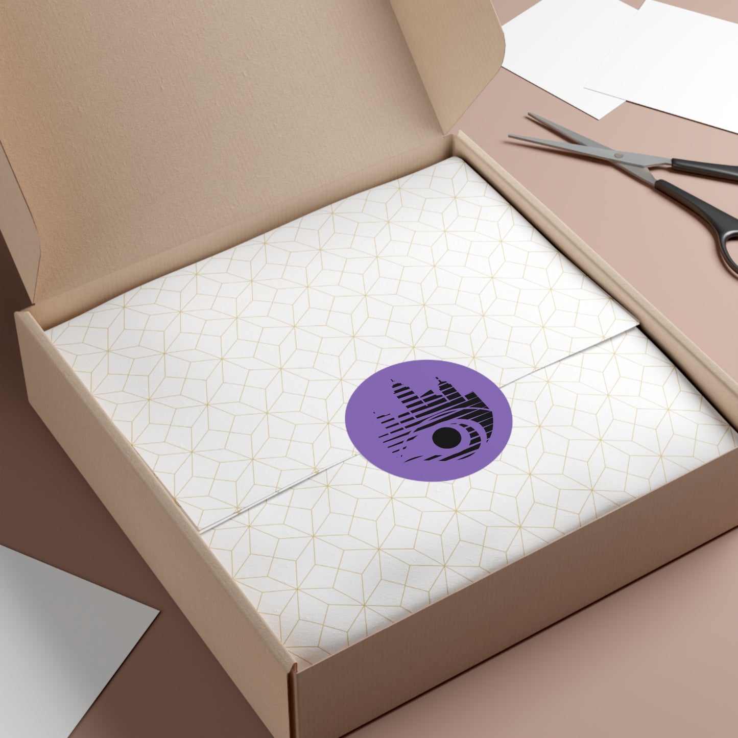 Esocrypt Eye Logo Round Vinyl Sticker