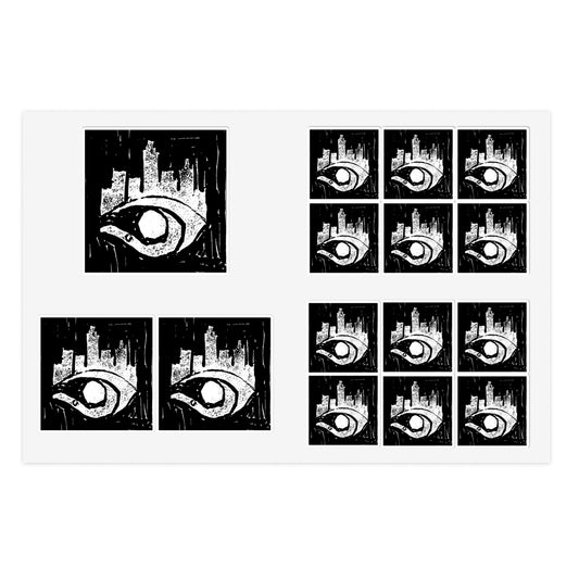 Esocrypt Block Print Logo Sticker Sheets