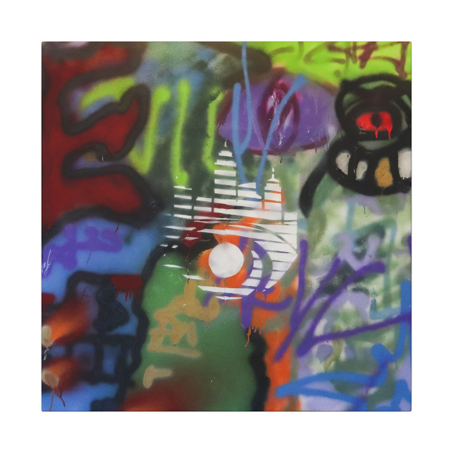 Canadian Graffiti on Matte Canvas