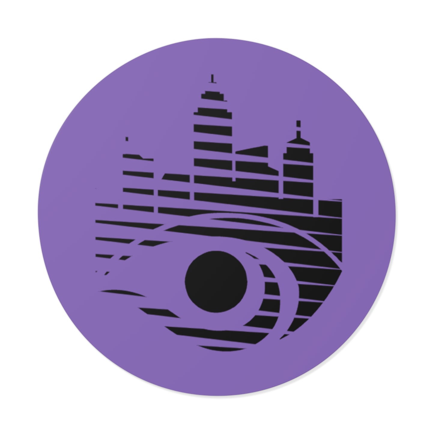 Esocrypt Eye Logo Round Vinyl Sticker