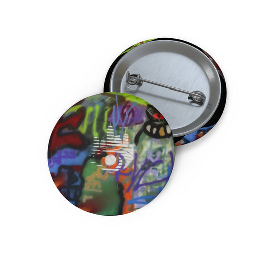 Canadian Graffiti Pin Button